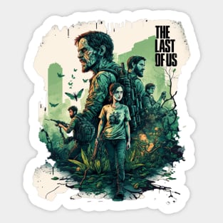 The Last of Us Pedro Pascal Joel, Ellie inspired design Sticker